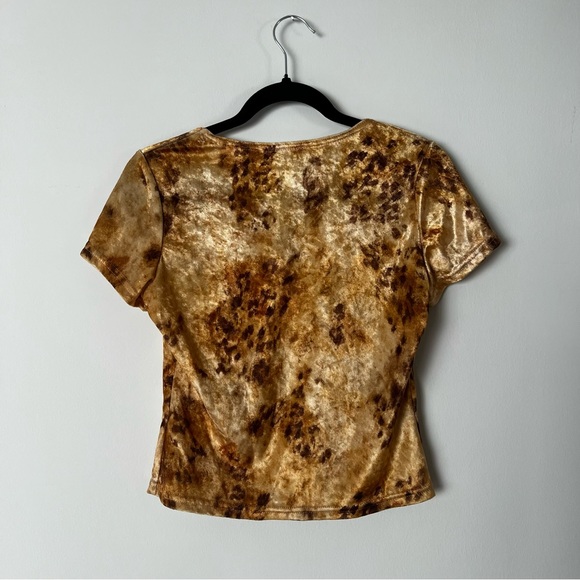 Vintage 90s CLE Paris Velvet Baby Tee Made in USA - Picture 3 of 4